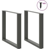  Noge stolića za kavu U-oblika 2 kom antracit 80x(72-73)cm čelik | shoptok.hr