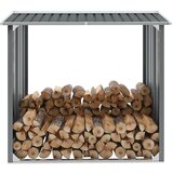 vidaXL vrtna lopa za drva pocinkano jeklo 172x91x154 cm sive barve Cene