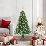 vidaXL Umestno božično drevo Zelena 120 cm PVC, jeklo in plastika | Shoptok.si