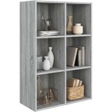 vidaXL Ormarić za knjige / komoda siva boja hrasta 66x30x98 cm drveni | shoptok.hr