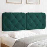 Maison Chic posteljno vzglavje - vzglavna omarica - vzglavna stranica temno zelena 140 cm žamet, (21704375) | Shoptok.si