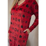 Kesi Velvet dress with a decorative red pattern | Eponuda.ba