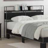 vidaXL Skladišno uzglavlje Crni hrast 150 cm Konstruirano drvo | shoptok.hr