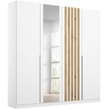 Modern Living Omara S Klasičnimi Vrati Lamella, Bela, Barva Hrasta Cene