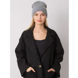 Fashion Hunters RUE PARIS Dark gray knitted hat