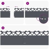 vidaXL Rubnjaci za travnjak 20 pcs Antracit 103 x 0,05 x 22 cm Čelik | shoptok.hr