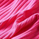 Dječja majica dugih rukava rebrasto pletena jarkoružičasta 128 | shoptok.hr