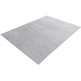 Kayoom RAVNO TKANA PREPROGA Calma 120/160 cm tkano srebrne barve | Shoptok.si