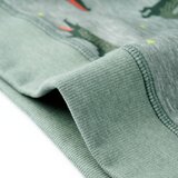  Dječja topla majica svijetla kaki prošarana 140 | shoptok.hr