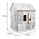 House XXL with a car 3D coloring book for children | Shoptok.si