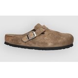 Birkenstock Boston Soft Footbed Suede Leather Sandali dark tea tonal fb u