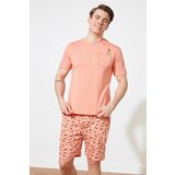 Trendyol Light Dried Rose Print Detailed Pajamas Set | Shoptok.si