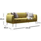ATELIER Del Sofa Trosed Sofa-Bed Sevilla 3 Seat - zuta | Eponuda.com