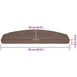 vidaXL Prostirke za stepenice 30 kom kavano smeđe 65x24x4 cm | shoptok.hr