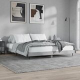  Okvir kreveta siva boja betona 160x200 cm od konstruiranog drva | shoptok.hr