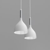  Luster na sajli NOAK 2xE27/15W/230V bela/hrom | Eponuda.com