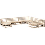  10-dijelni set vrtnih sofa od masivne borovine | shoptok.hr