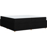 Posteljni okvir z vzmetnico z vzmetnico Črna 200 x 200 cm blago | Shoptok.si