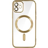 AVIZAR MagSafe ovitek za iPhone 12 Silikonska zašcita kamere Outline Chrome zlato, (20575052) Cene