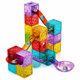 Magnetic Construction Blocks Cubes Ball Track Colorful 28 pcs. Slike