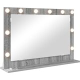 vidaXL ogledalo za ličenje Siva sonoma Odpražnjen les 80 x 55 x 18 cm | Shoptok.si