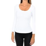 Intimidea Majice z dolgimi rokavi 210397-BIANCO Bela Cene