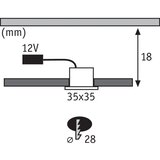 PAULMANN 93587 - SET 5x LED/0,4W ugradno svetlo 12V/230V 2700K | Eponuda.com