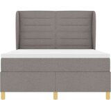  Postelja s boxspringom in vzmetnico Taupe 140x200 cm Tkanina, (22052882) | Shoptok.si