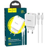 hoco. Punjač kućni sa Lightning kabelom, brzi, PD 20W, QC3.0 18W – N5 Favor, type C-Lightning, White | Eponuda.ba