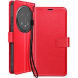 Oem Mayaxess, Denarnica za Honor Magic 8 Pro s trakom in funkcijo stojala, Rdeča, (5000274721) | Shoptok.si
