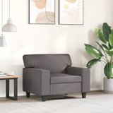  Fotelja siva 60 cm od umjetne kože | Eponuda.com