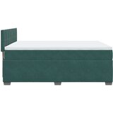 vidaXL Krevet s oprugama i madracem tamnozeleni 160x200 cm baršunasti | shoptok.hr