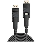 50m Fibre Optic Hybrid Mini DisplayPort 1.4 Cable with Detachable DP Connectors