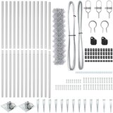 vidaXL Ograda od čelične mreže s 13 anker postova 1,2 x 25 m Galvanizirani čelik | shoptok.hr