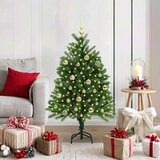 vidaXL Božićno drvce s 150 LED svjetlima s stalakom Zelena 120 cm PE | shoptok.hr