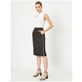 Koton Regular Waist Checked Pocket Detailed Midi Skirt Cene