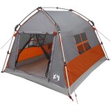 vidaXL Instant šotor vodoodporen 2 oseba Siva in oranžna, (5000309513) | Shoptok.si