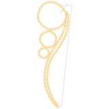  Svjetlosne trake s kuglicama 8 kom tople bijele 111,5x35x4,5 cm | shoptok.hr