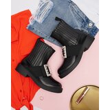 Resti Black women's ankle boots with Zenata ornament - Footwear | ePonuda.com