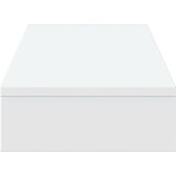 vidaXL Stojalo za zaslon bela 100x27x10 cm inženirski les | Shoptok.si