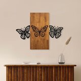 Wallity Zidna dekoracija Butterflies 2, 74 x 58 cm, Smeđa | ePonuda.com