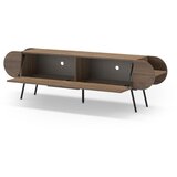 Marckeric TV omarica v orehovem dekorju v naravni barvi 195x57 cm Saluso – | Shoptok.si