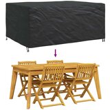vidaXL Prevleka za zunanje pohištvo Črna 240 x 180 x 100 cm 420D | Shoptok.si