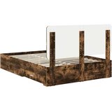  Konstrukcija postelje z vzglavjem Dimljeni oreh 140 x 200 cm, (5000102599) | Shoptok.si