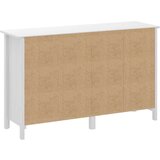 vidaXL komoda hill range bijela 130 x 40 x 80 cm od masivne borovine | shoptok.hr