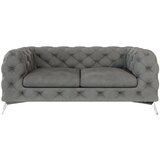 Ropez Siva baršunasti sofa 185 cm Chelsea – Cijene