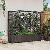  Povišeni krevet s mrežom i krovom Smeđa 204 x 40 x 141 cm PP | shoptok.hr