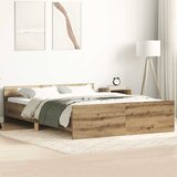 vidaXL Posteljni okvir brez vzmetnice artisian hrast 150x200 cm Cene