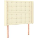  Krevet box spring s madracem LED krem 90x190 cm od umjetne kože - Krema 90 x 190 cm gumbi | shoptok.hr