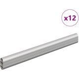  Cijev za ormar 12 pcs Srebrno 264 x 15 x 29 mm | shoptok.hr